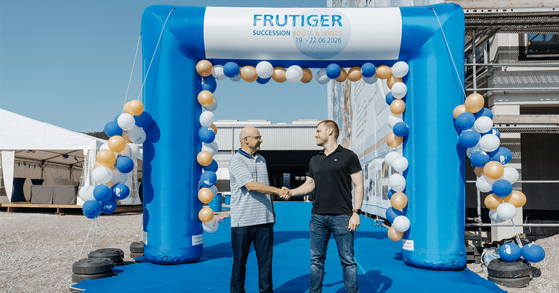 Übergabe der Unternehmensführung von Urs Frutiger an Mark Frutiger