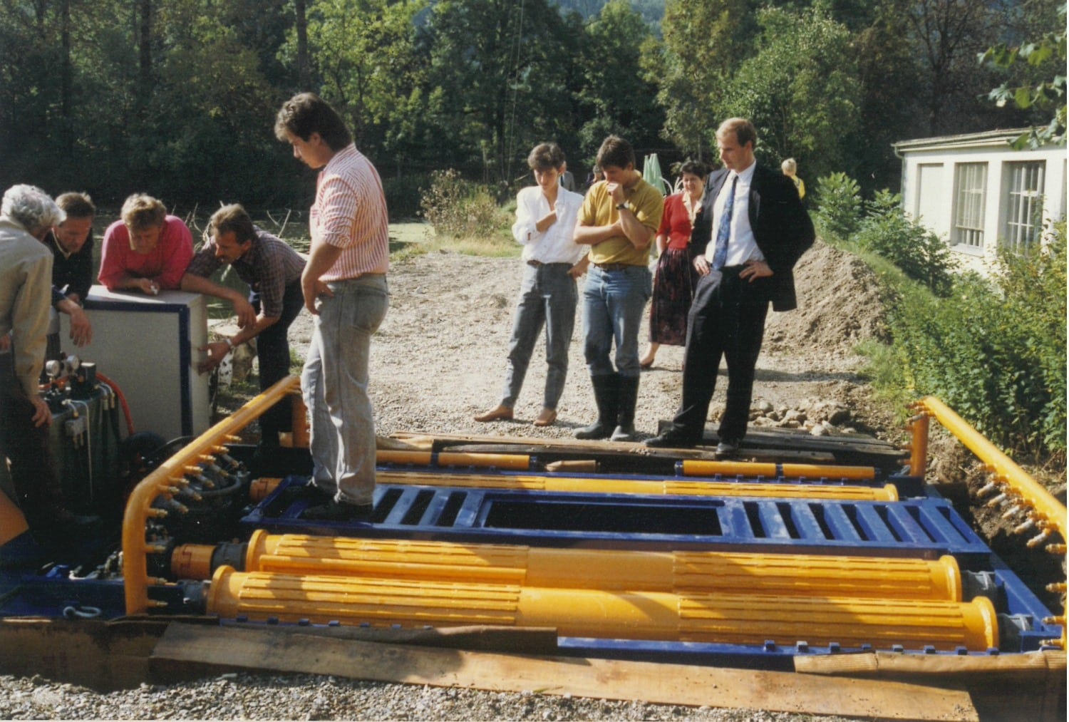 Erste Reifenwaschanlagen in Europa (1985)